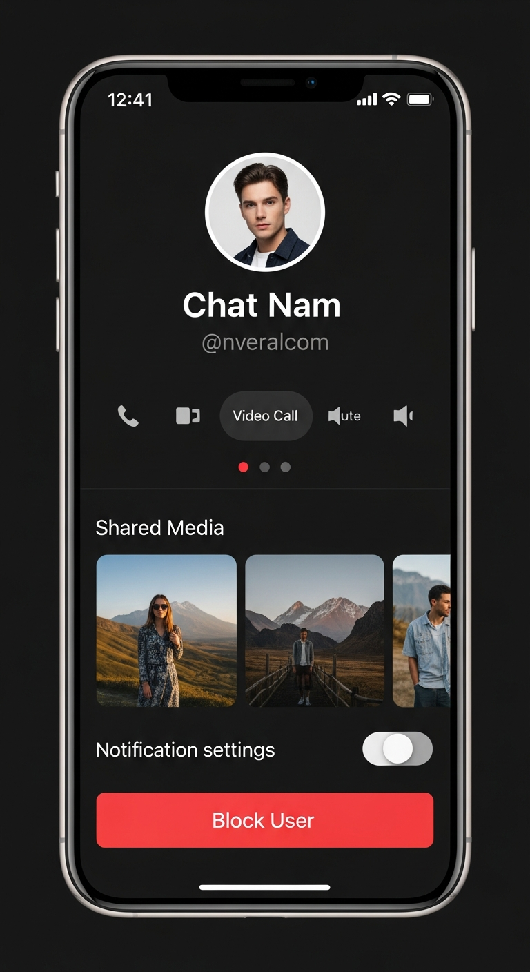 chat info details panel